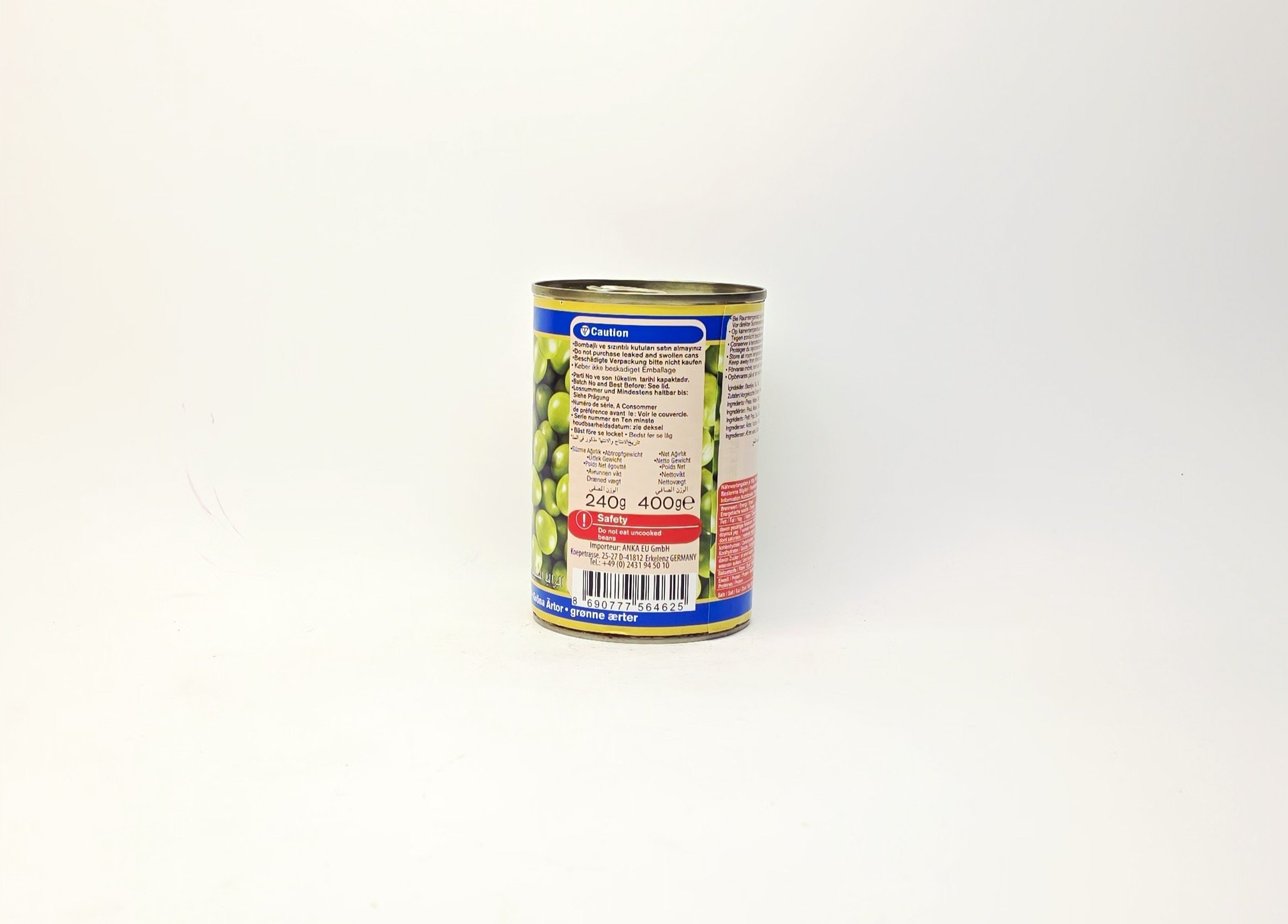 Sera Gekochte Grüne Erbsen - Haşlanmış Fasulye 400g