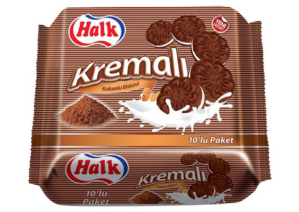 Halk Kremali Kakaolu Bisküvi 500g (10x50g)