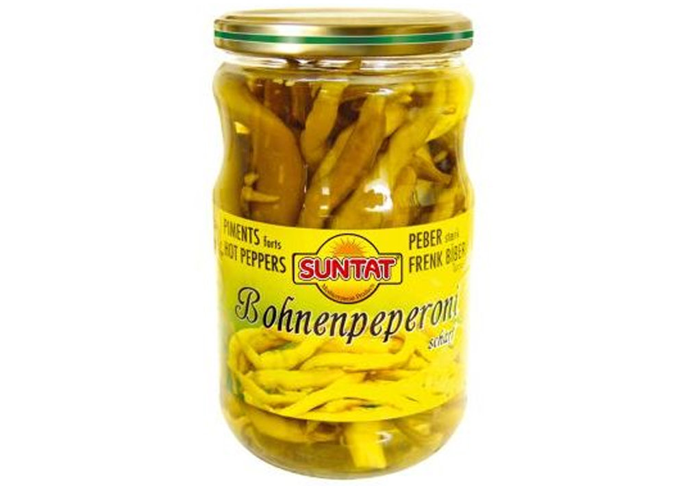 Suntat Bohnenpeperoni in Salzlake - Frenk Biberi 330g