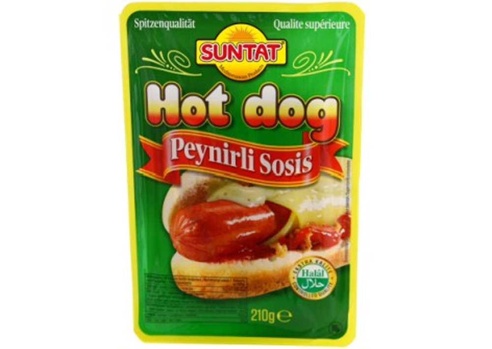 Suntat Hot Dog - Peynirli Sosis 210g