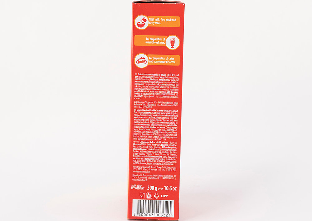 Bambi Lane Gemahlener Kekse mit Multivitamin - Öğütülmüş Bisküvi Multivitaminli 300gr