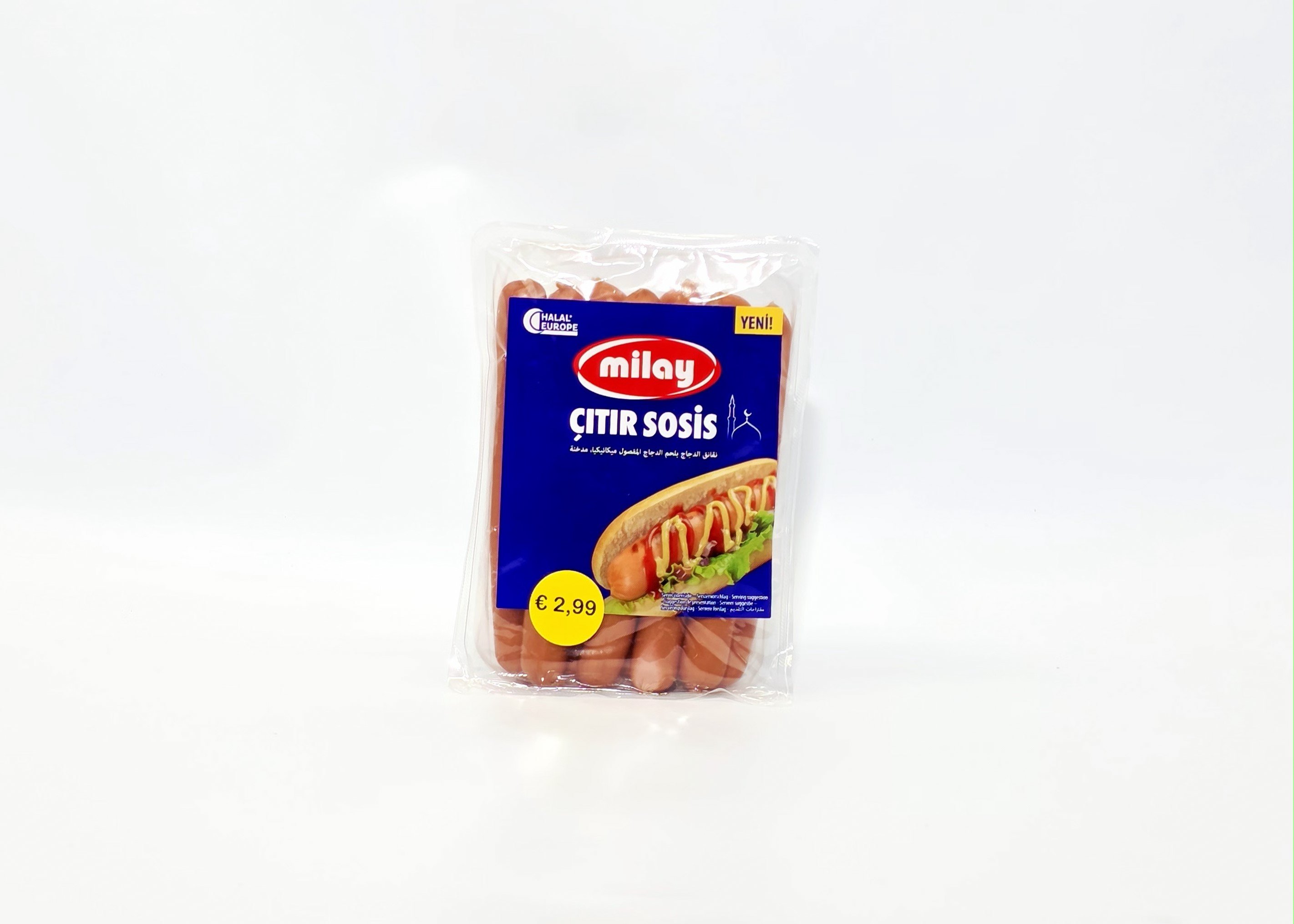 Milay Hähnchen Knackwürstchen - Çıtır Tavuk Sosis 360g