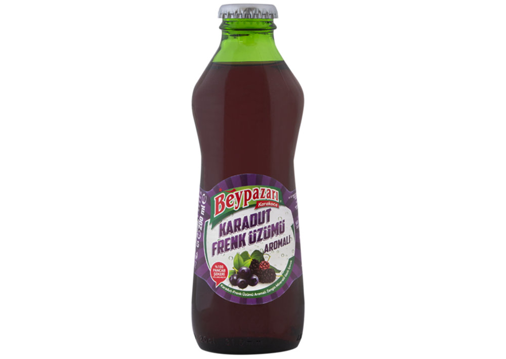 Beypazarı Natürliches Mineralwasser -  Karadut Frenk Üzümü Aromalı Maden Suyu 200ml