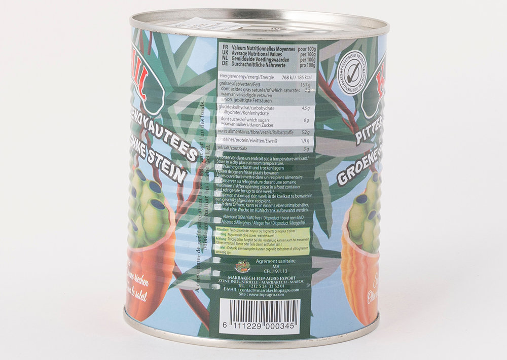 Kamil Grüne Oliven Ohne Stein - Yeşil Zeytin Çekirdeksiz 360g