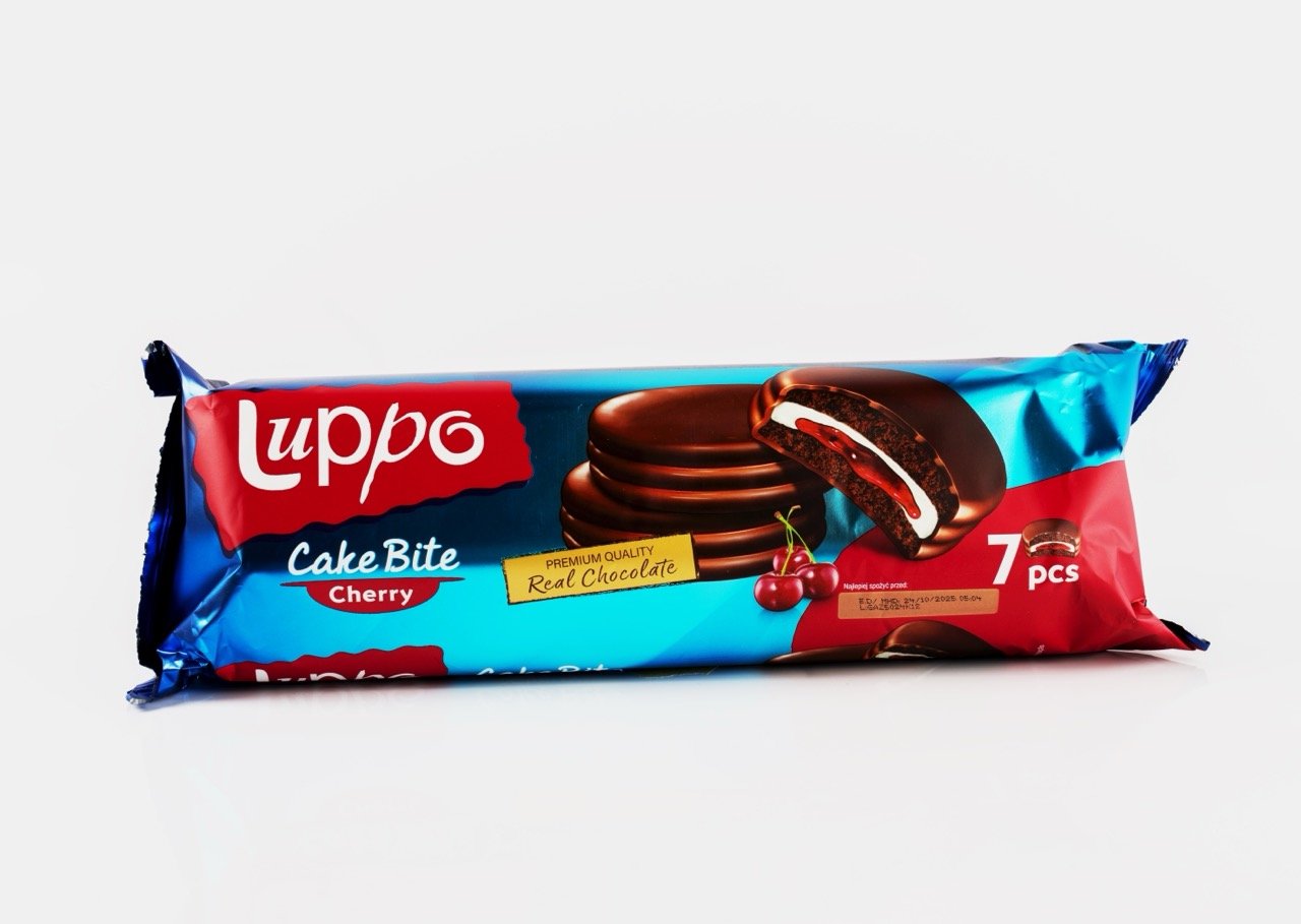 Luppo Cake Bite Cherry- Kirazlı Çikolatalı Kek 182 g