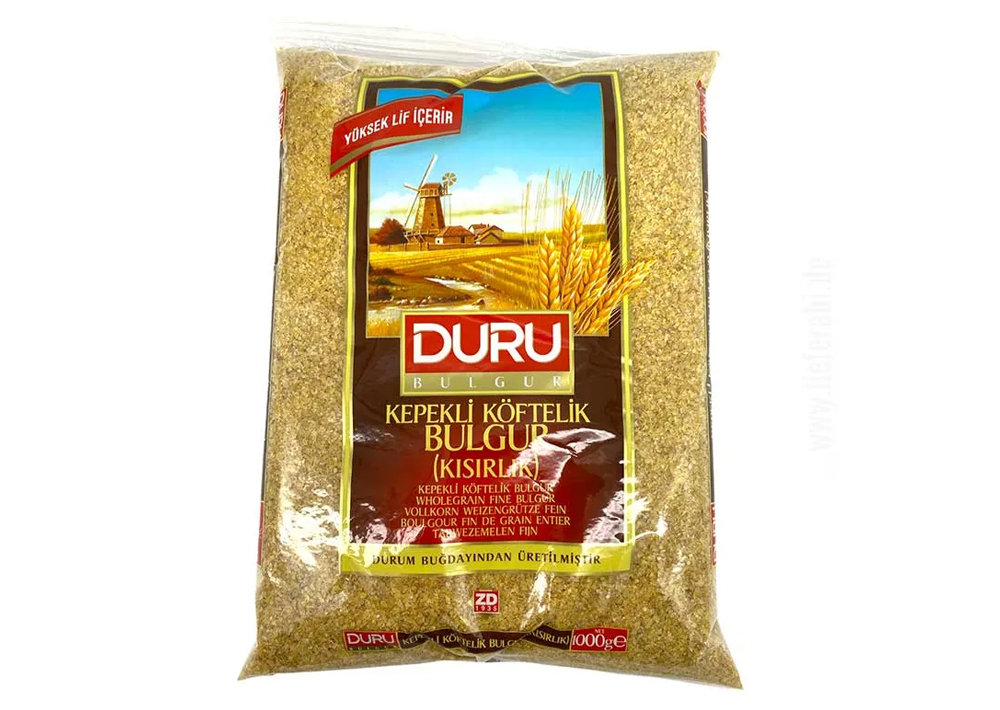 Duru Vollkorn Weizengrütze Fein - Bulgur Kepekli Köftelik 1kg