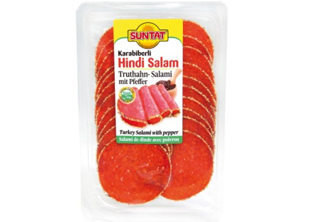 Suntat Truthahnsalami m. Pfeffer - Karabiberli Hindi Salam 80g