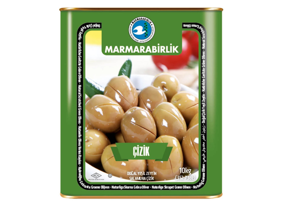 Marmarabirlik Grüne Oliven - Çizik Yeşil Zeytin 10kg