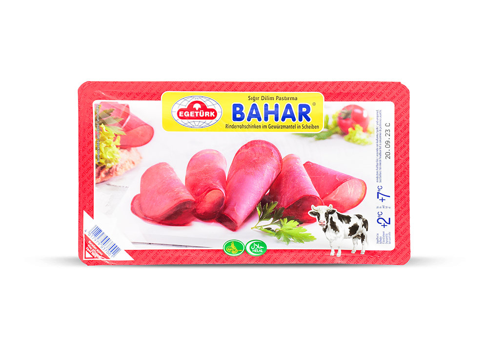 Egetürk Bahar Dilim Sigir Pastirma -  Rinderschinken 100g