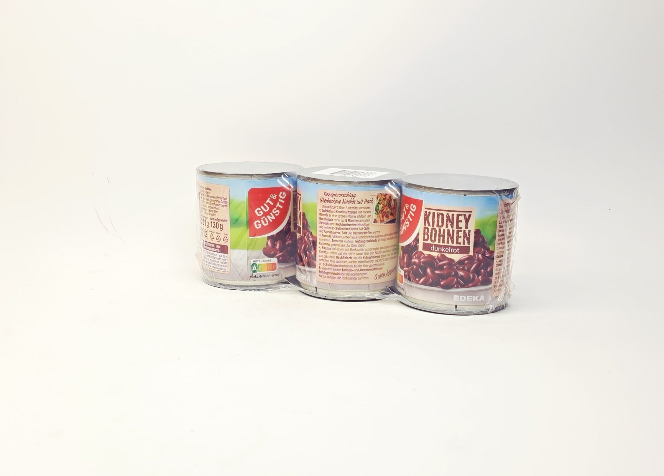 Gut & Günstig Kidney Bohnen - Kırmızı Fasulye 3x200g