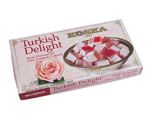 Koska Gül Aromalı Lokum - Turkish Delight mit Rosengeschmack 500g