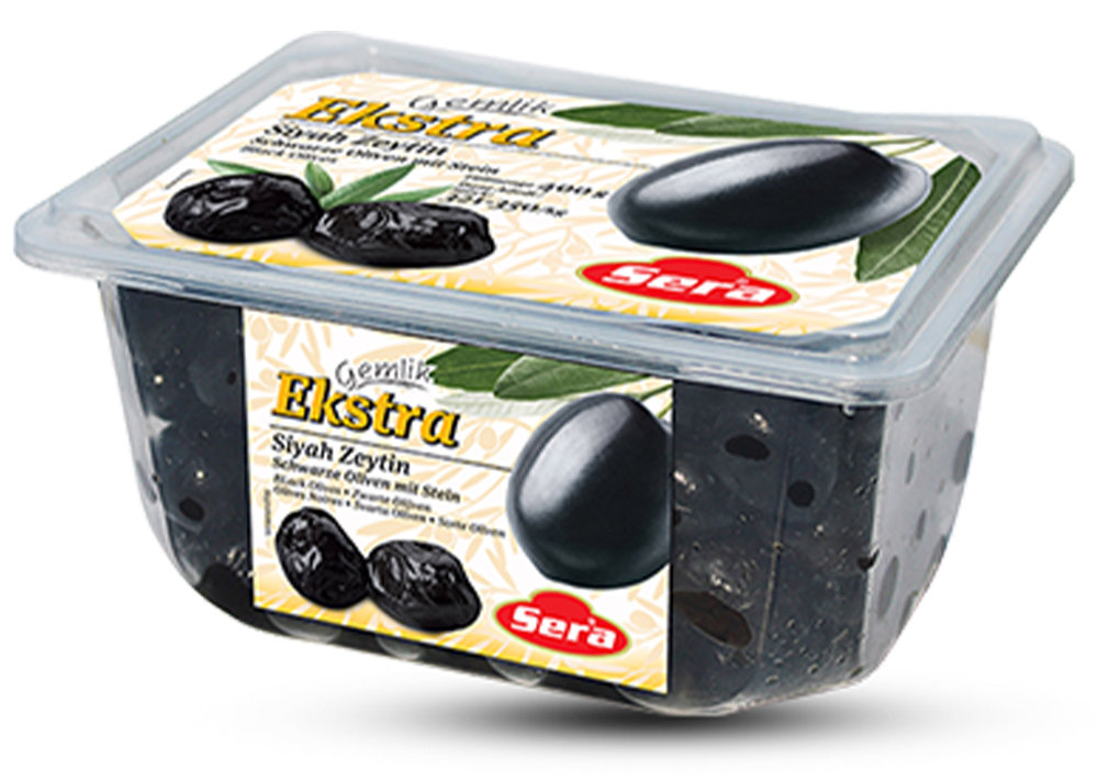 Sera Schwarze Oliven - Gemlik Ekstra Siyah Zeytin 400g