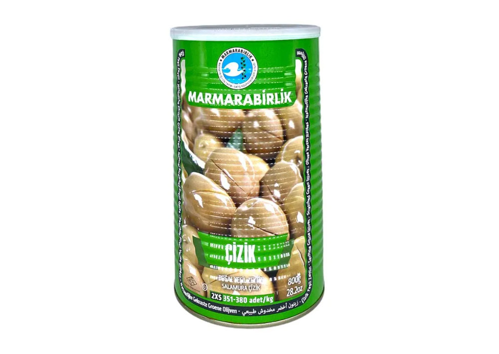 Marmarabirlik Grüne Oliven Gekratzt - Çizik Yeşil Zeytin 800g