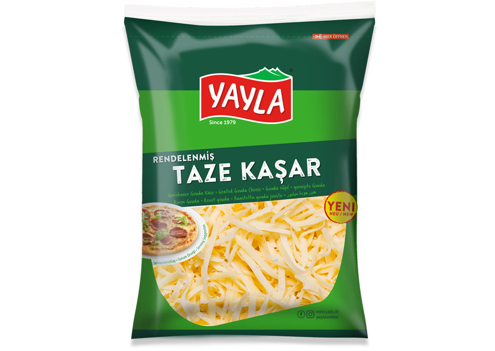 Yayla Gouda Gerieben - Rendelenmis Taze Kasar 250g