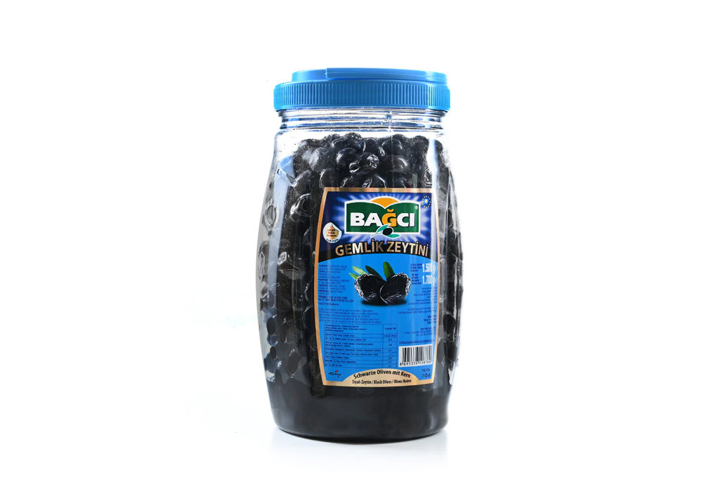 Bağcı Schwarze Oliven - Bagci Gemlik Pet Siyah Zeytin 1500gr