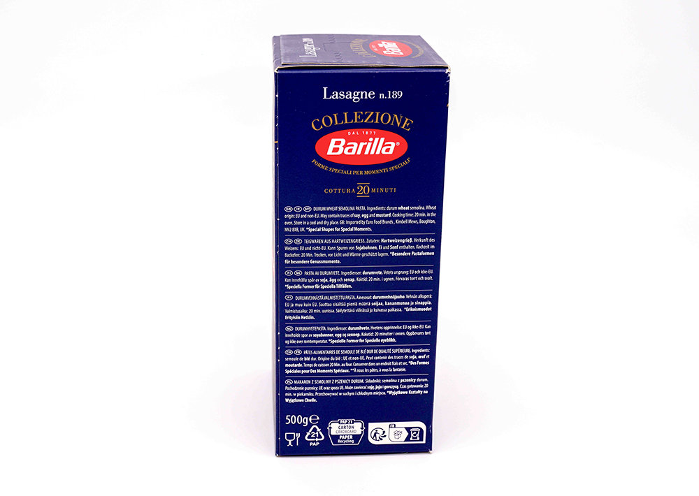 Barilla Collezione Lasagne No 189 - Lazanya No 189 500 g