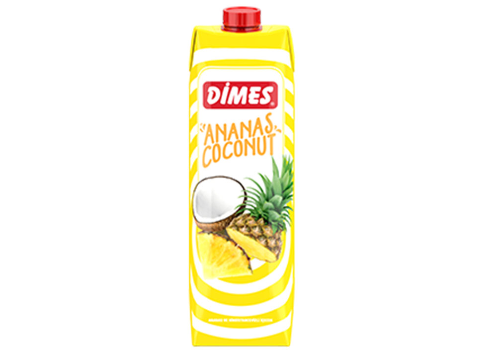 Dimes Ananas Kokosnussgetränk - Ananas Coconut İçeceği 1L