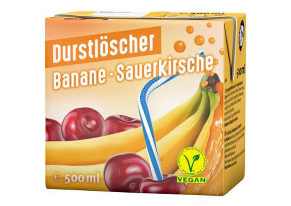 Durstlöscher Muz-Vişne aromali Meyve suyu, Banane-Sauerkirsche 500ml