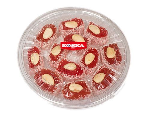 Koska Gül Aromalı Bademli Lokum - Turkish Delight mit Rosen- und Mandelgeschmack 300g