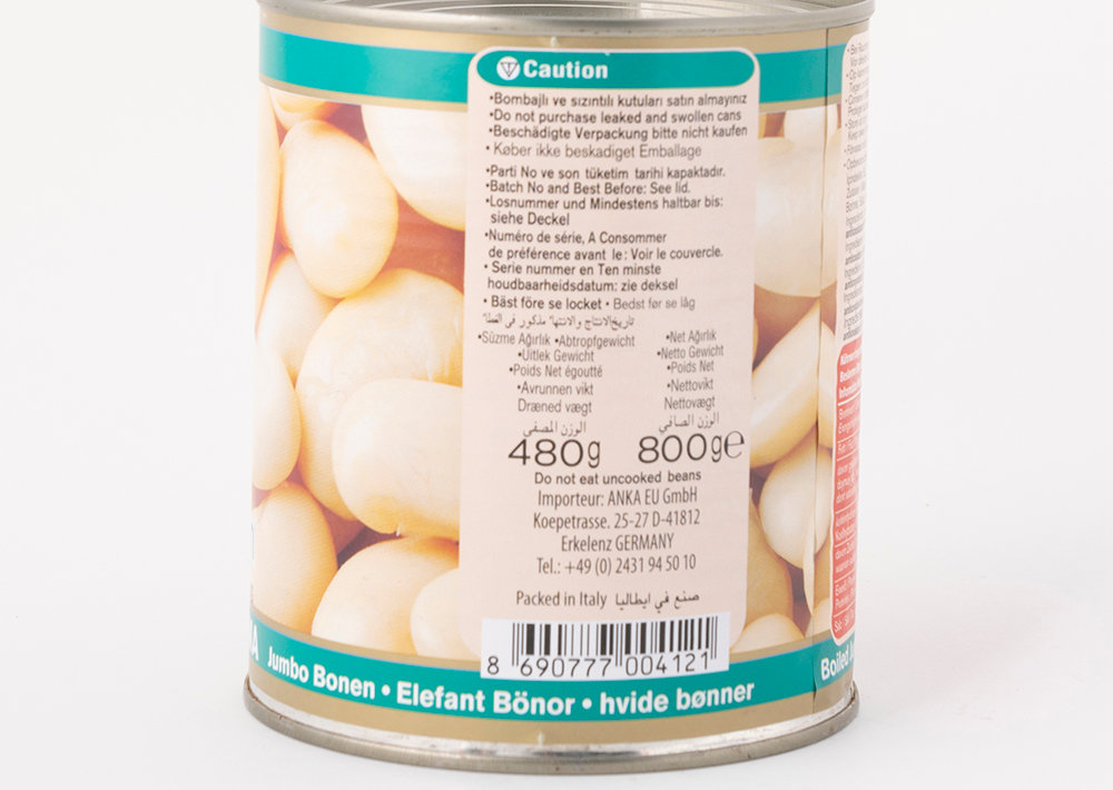 Sera Gekochte Jumbo Bohnen - Jumbo Fasulye Haşlama 800g