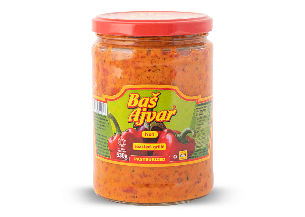 Bas Ajvar Hot - Ajvar Acı 530gr