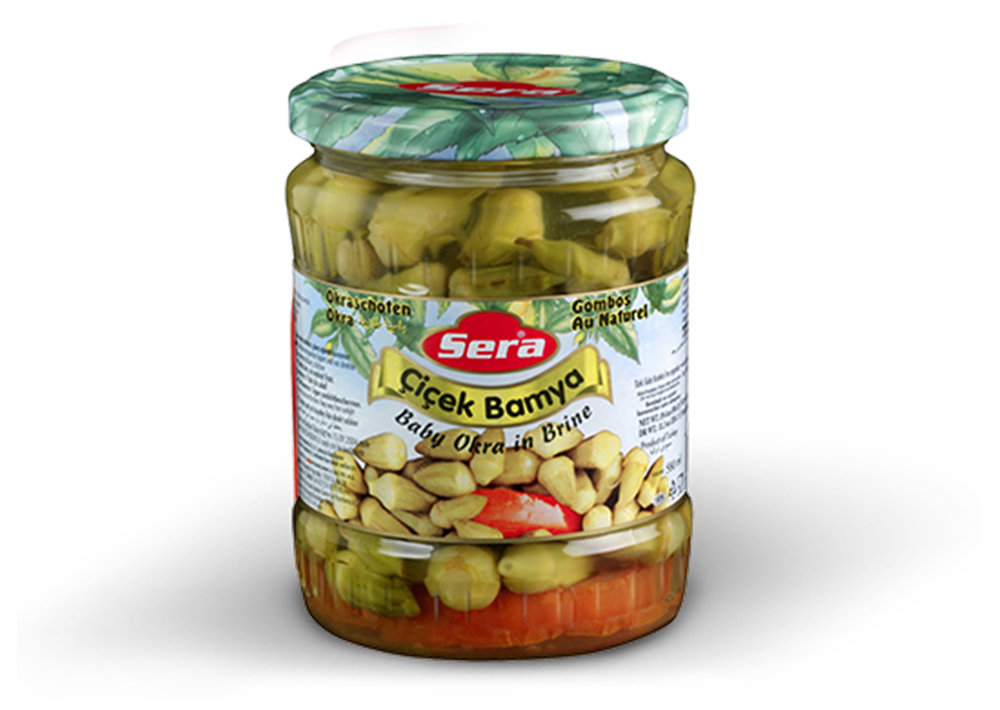 Sera Okraschoten-Sauer Eingelegt - Çiçek Bamya 580g