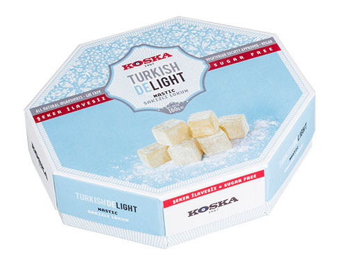 Koska Şeker İlavesiz Sakızlı Lokum - turkish delight mit Kaugummigeschmack 160g
