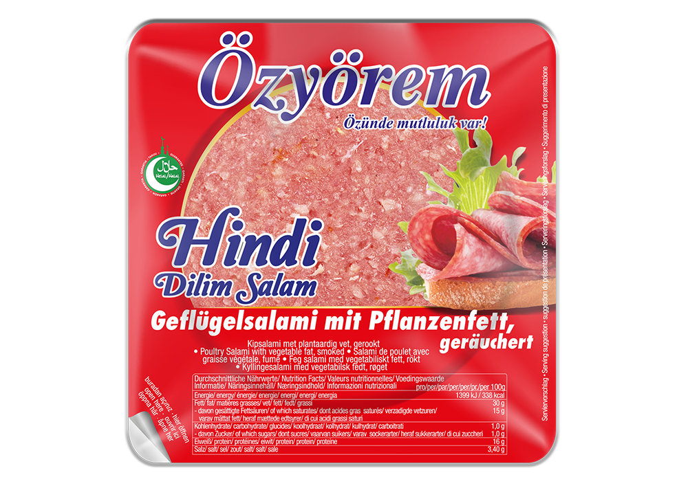 Özyörem Geflügelsalami - Hindi Dilim Salam 300g