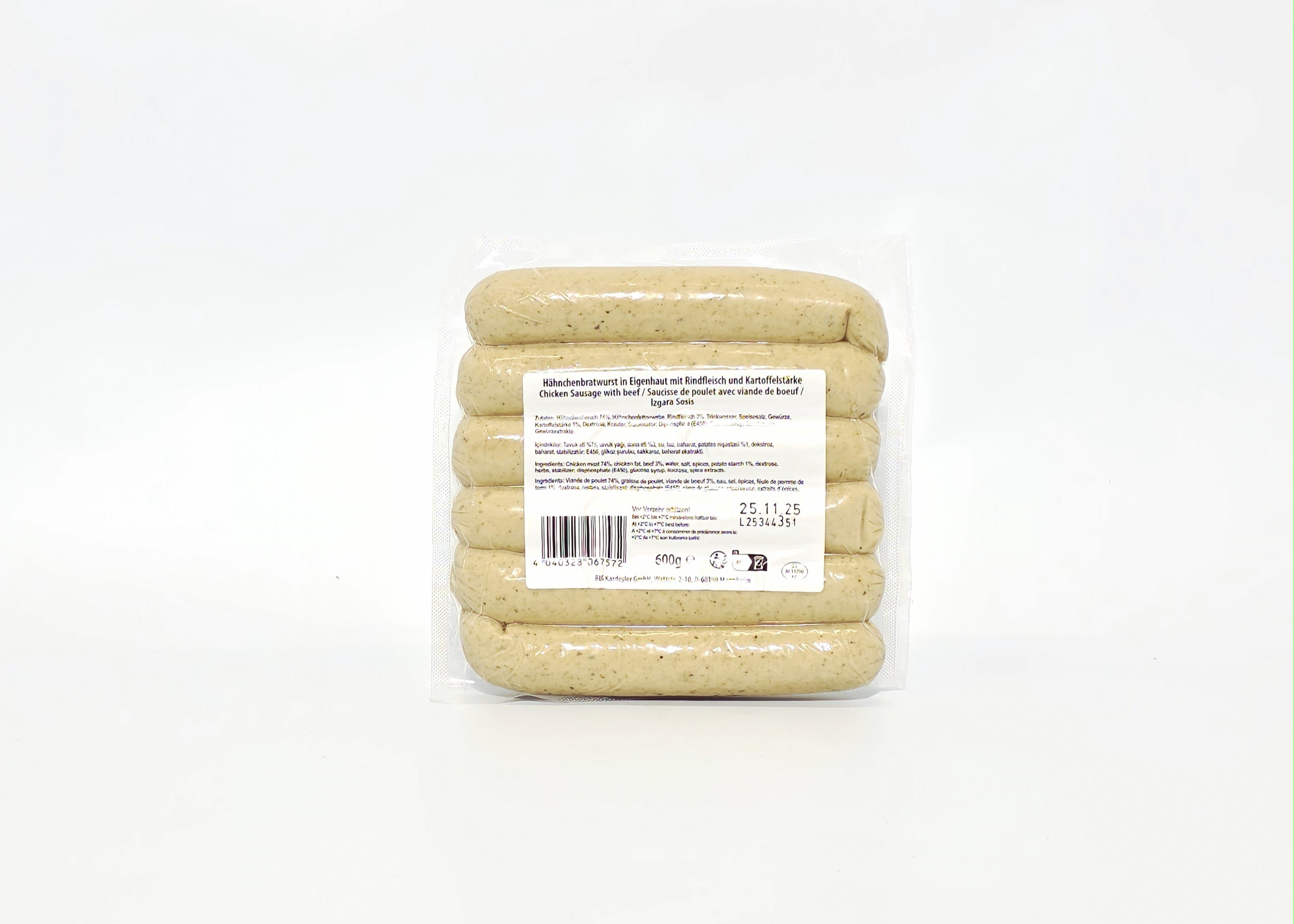 Suntat Hähnchen und Rinder Grillwurst - Tavuk ve Dana Izgara Sosis 600g