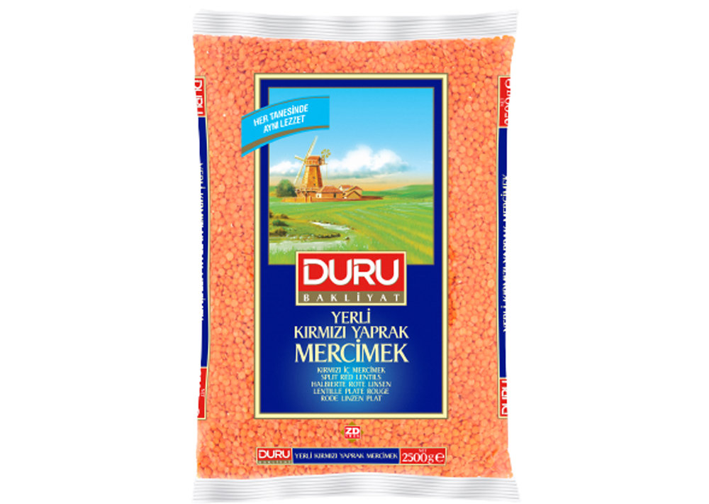 Duru Linse - Kırmızı Yaprak Mercimek 2500g