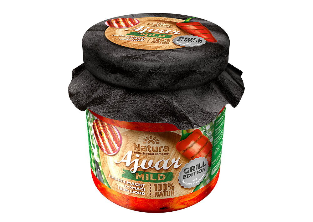 Natura Ajvar Hausgemacht Mild - Ev Yapımı Ajvar Tatlı 370g