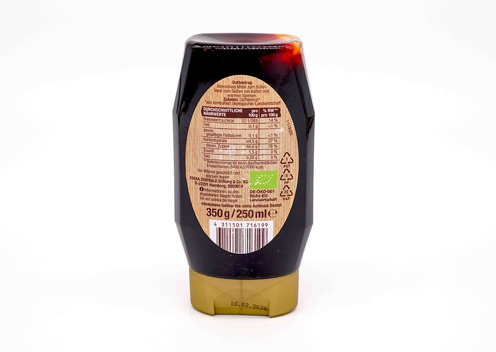 Edeka Bio Dattel Sirup - Organik Hurma Şurubu 350 g