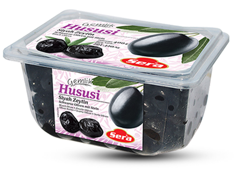 Sera Schwarze Oliven - Gemlik Hususi Siyah Zeytin 400g