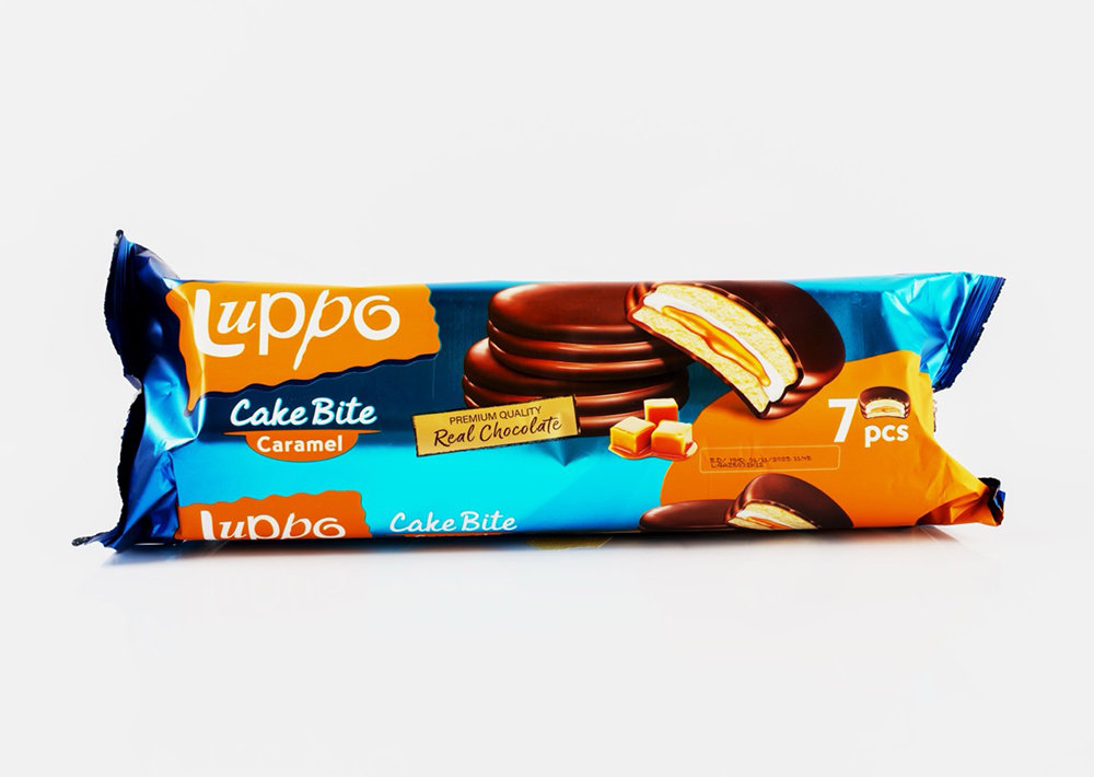Luppo Cake Bite Caramel- Karamelli Çikolatalı Kek 182 g