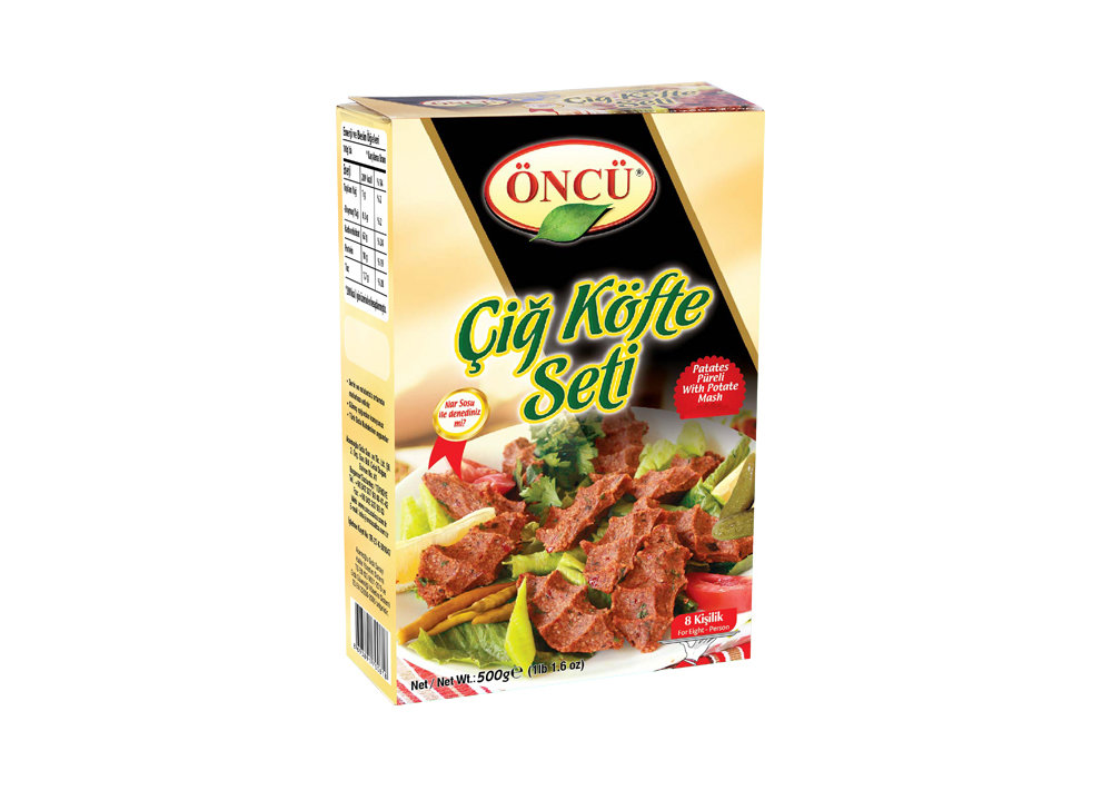 Öncü Cig Köfte Seti Patates Püreli 500g