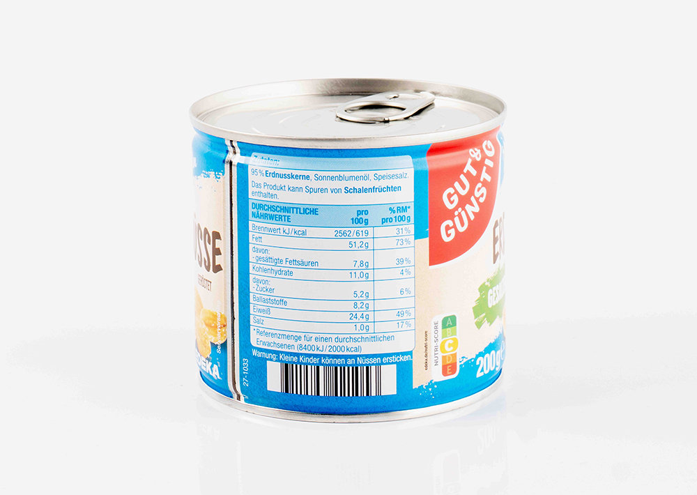 EDEKA Erdnüsse Geröstet und Gesalzen-  Kavrulmuş ve Tuzlu Yer Fıstığı 200 g