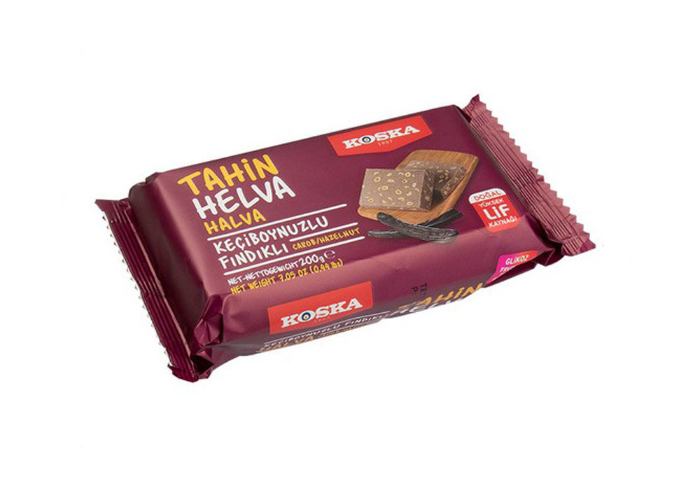 Koska Halva mit Johannisbrot & Haselnuss - Keçiboynuzlu Findikli Helva 200g
