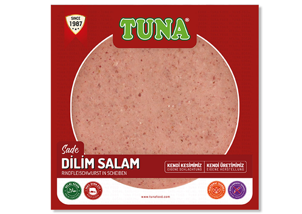 Tuna Rindfleischwurst Scheibe - Sigir Dilim Salam 150g