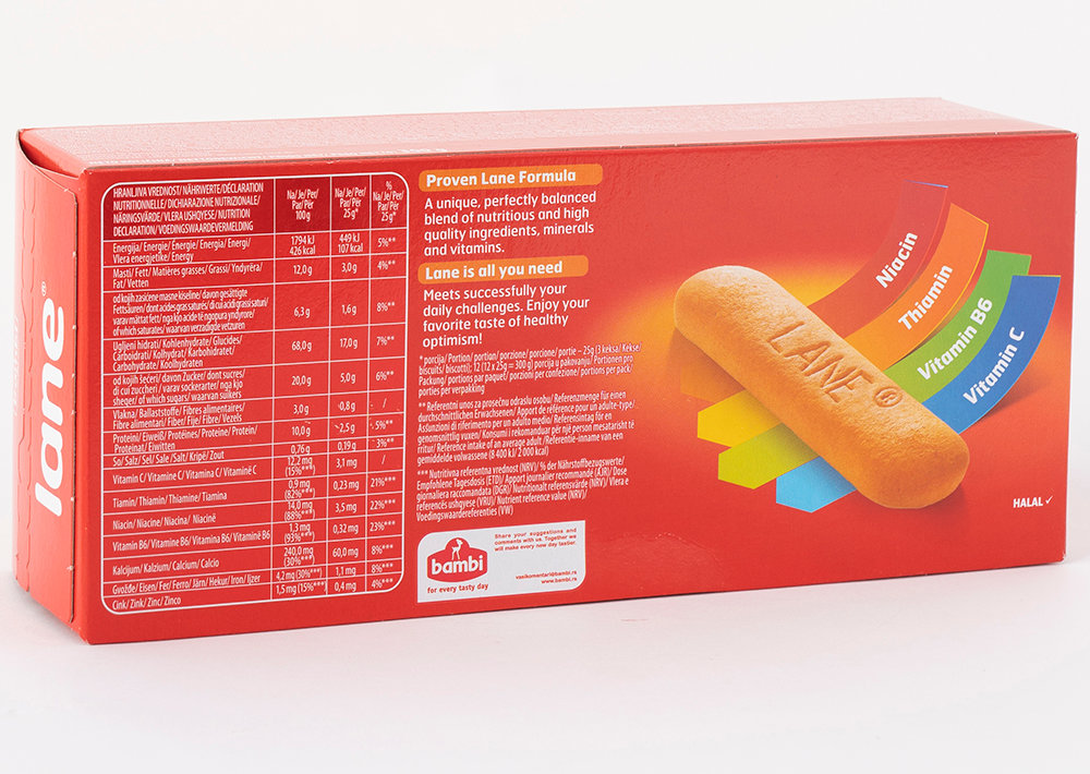 Bambi Lane Posno Biscuits Kekse - Bisküvi Multivitaminli 300gr