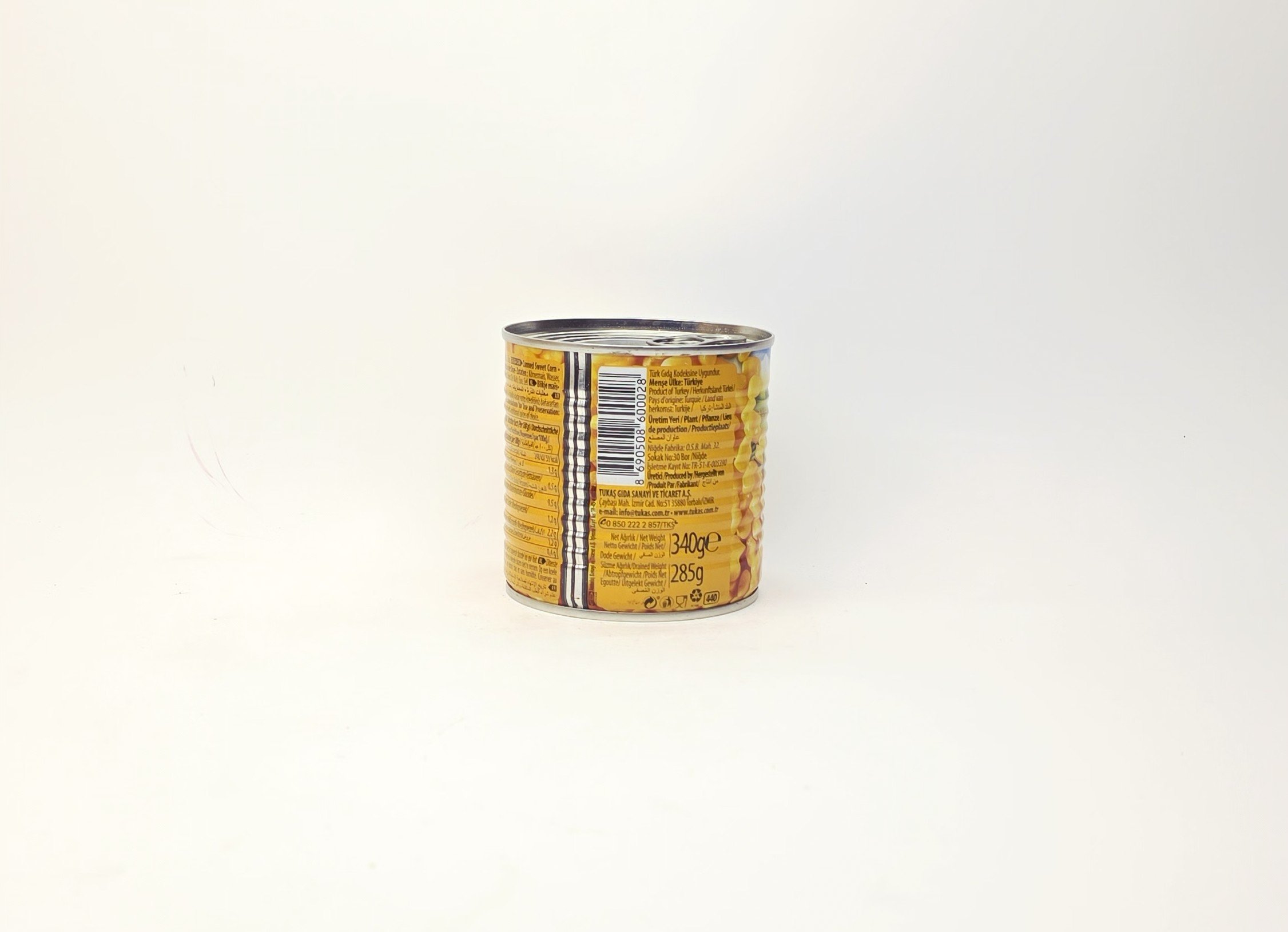 Tukaş Zuckermais Dose - Sütmısır Teneke 340g