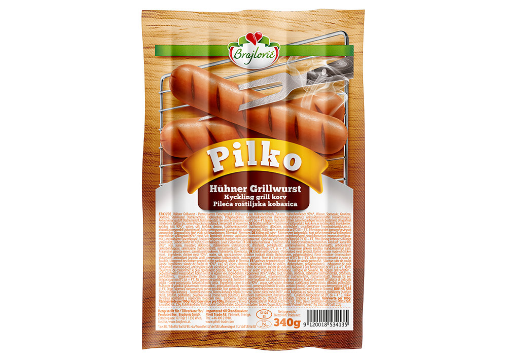 Brajlovic Pilko Hühner Grillwurst Spezial - Sosis 340g