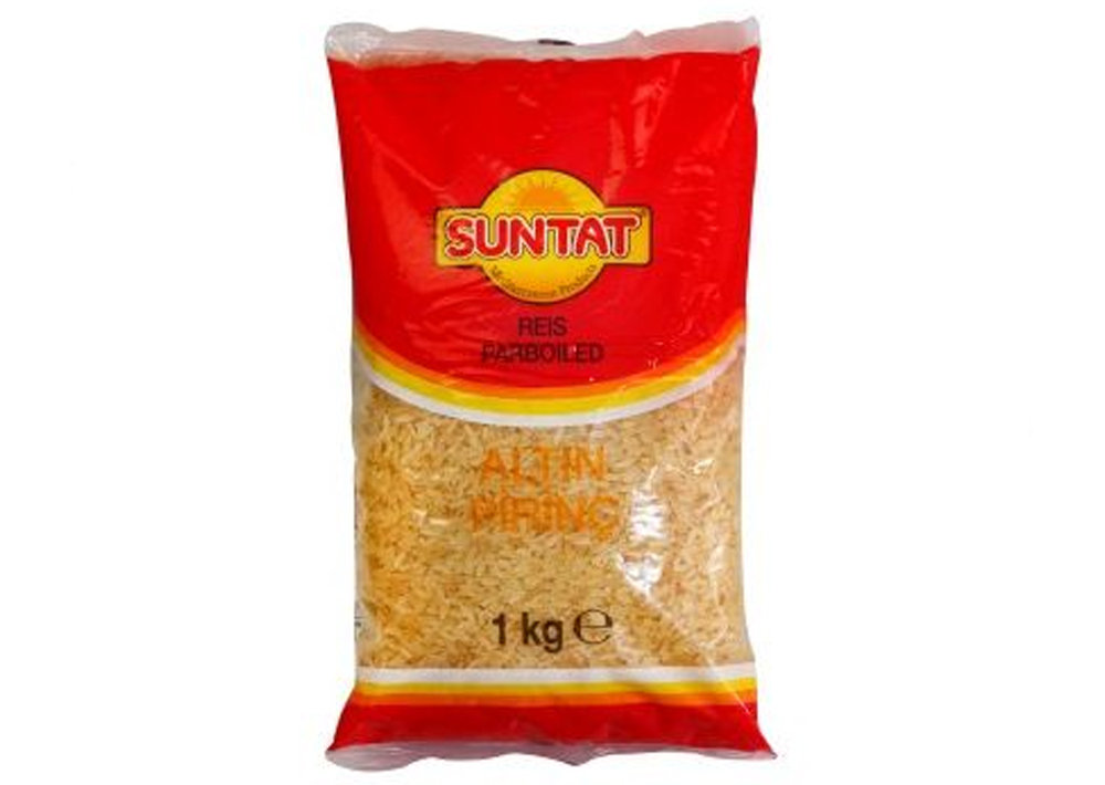 Suntat Parboiled Reis Goldgelb - Pirinc Sari 1kg
