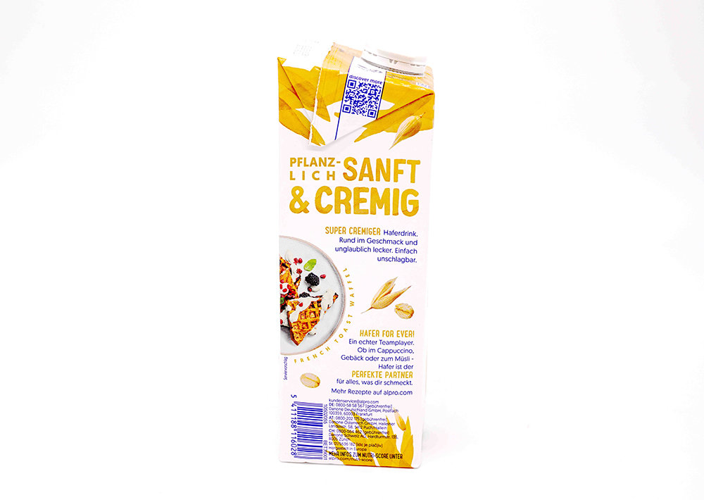 Alpro Sanft und Cremig Hafer Milch - Kremalı Yulaf Sütü 1 L