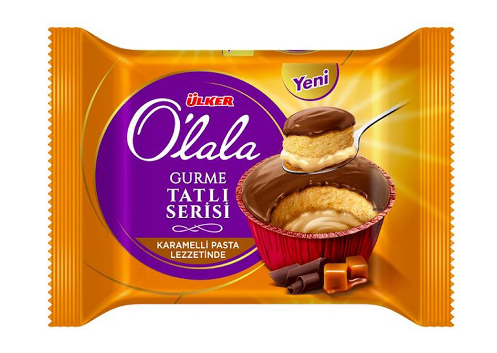 Ülker Olala Kuchen mit Schokosauce & Karamellcreme - Karamelli Pasta 70g