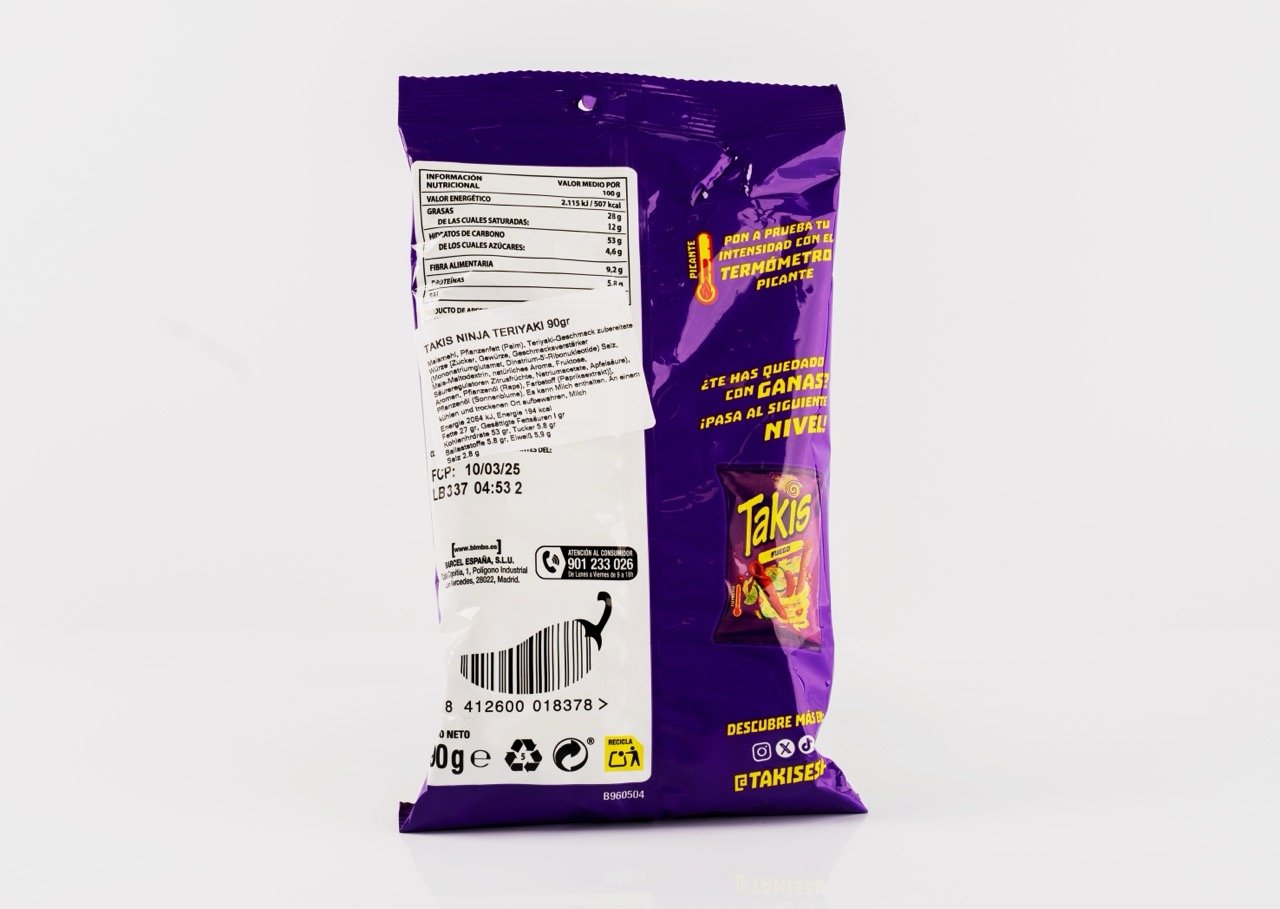 Takis Ninja Teriyaki- Ninja Soslu Cips 90 g