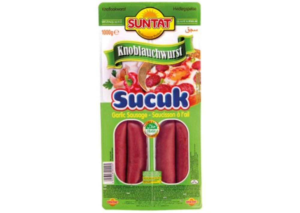 Suntat Sucuk scharf Doppelclip - Ekonomik Parmak Sucuk acili 1000g