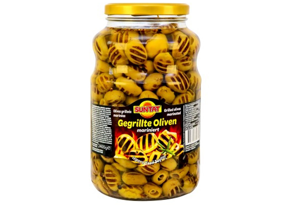 Suntat Gegrillte grüne Oliven - Izgara Yesil Zeytin 2400g