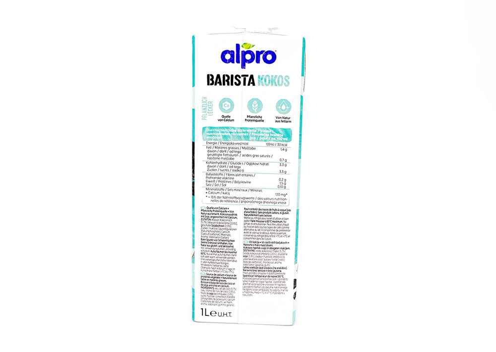 Alpro Barista Kokos Milch - Barista Hindistan Cevizi Sütü 1 L