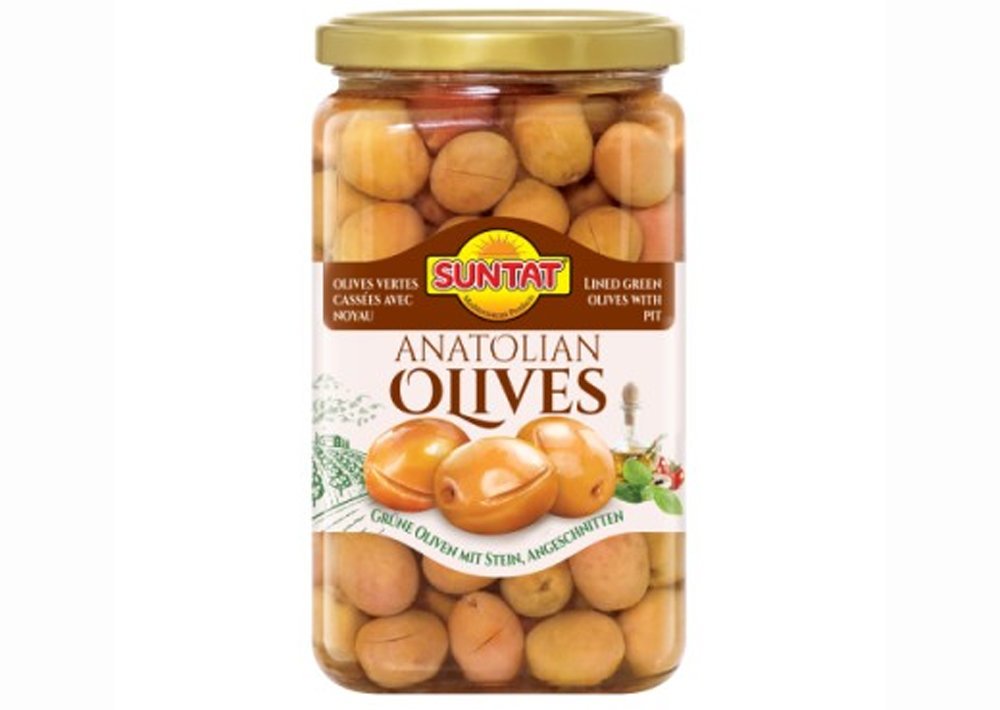 Suntat Gr. Oliven angeschnitten - Cizik Yesil Zeytin 850ml