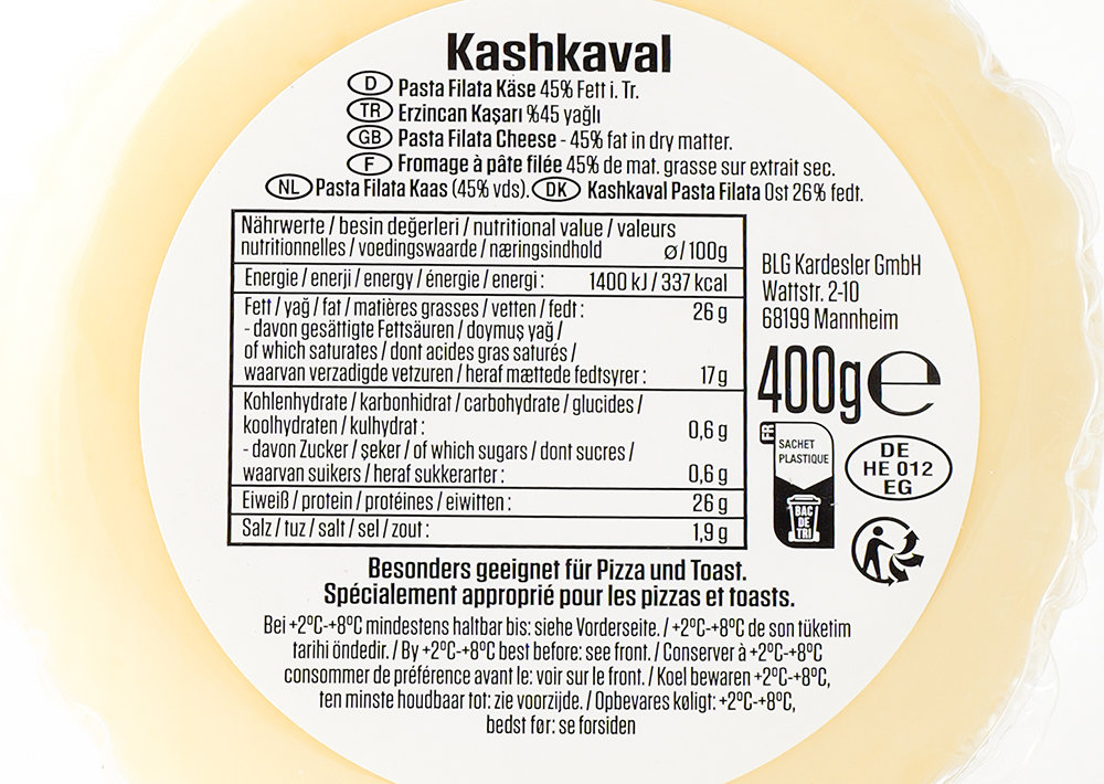 Suntat Kashkaval Schnittkäse Rund - Erzincan Kaşarı Yuvarlak 400g